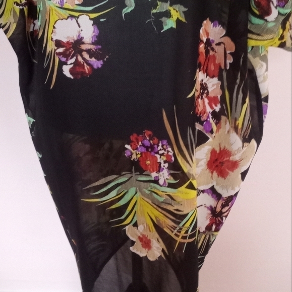 Live 4 Truth Floral Tropical Long Kimono Open Front - Picture 10 of 11
